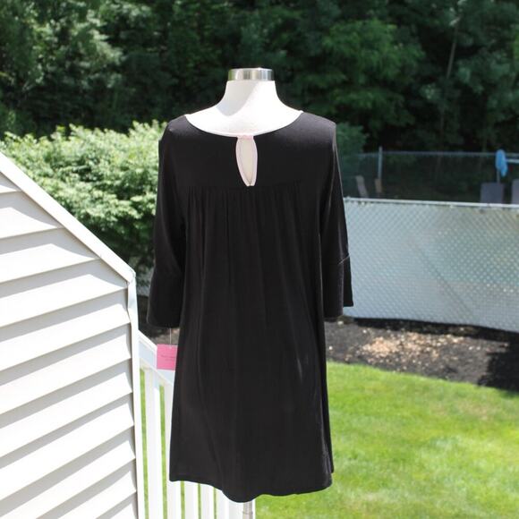 Kate Spade Women's Black & Pink Nightgown Romantic Bell Sleeve Flowy Size S NEW - Picture 12 of 15